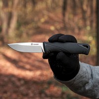 Нож с ножнами Ganzo черный G807BK